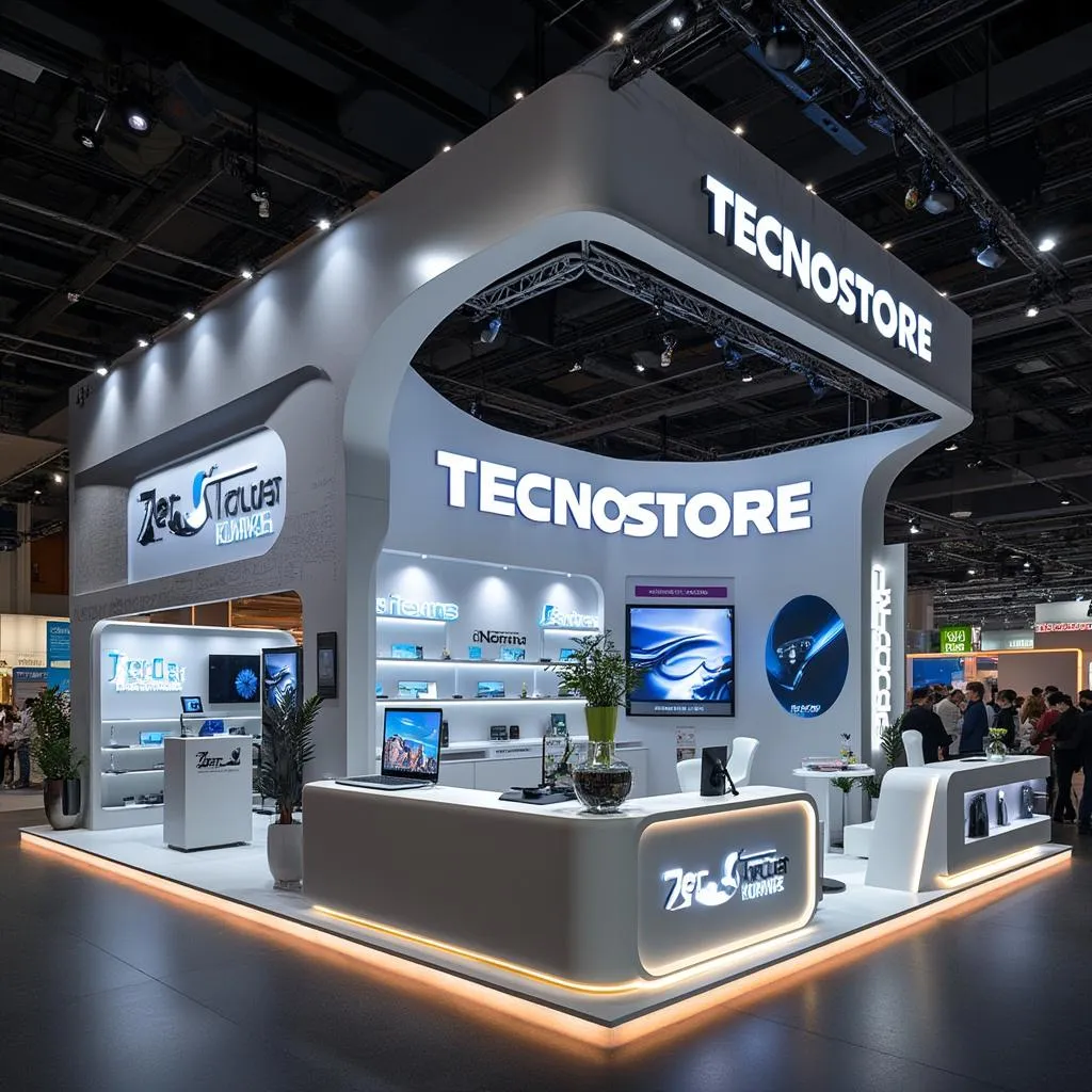 Stand de TecnoStore en feria tecnológica