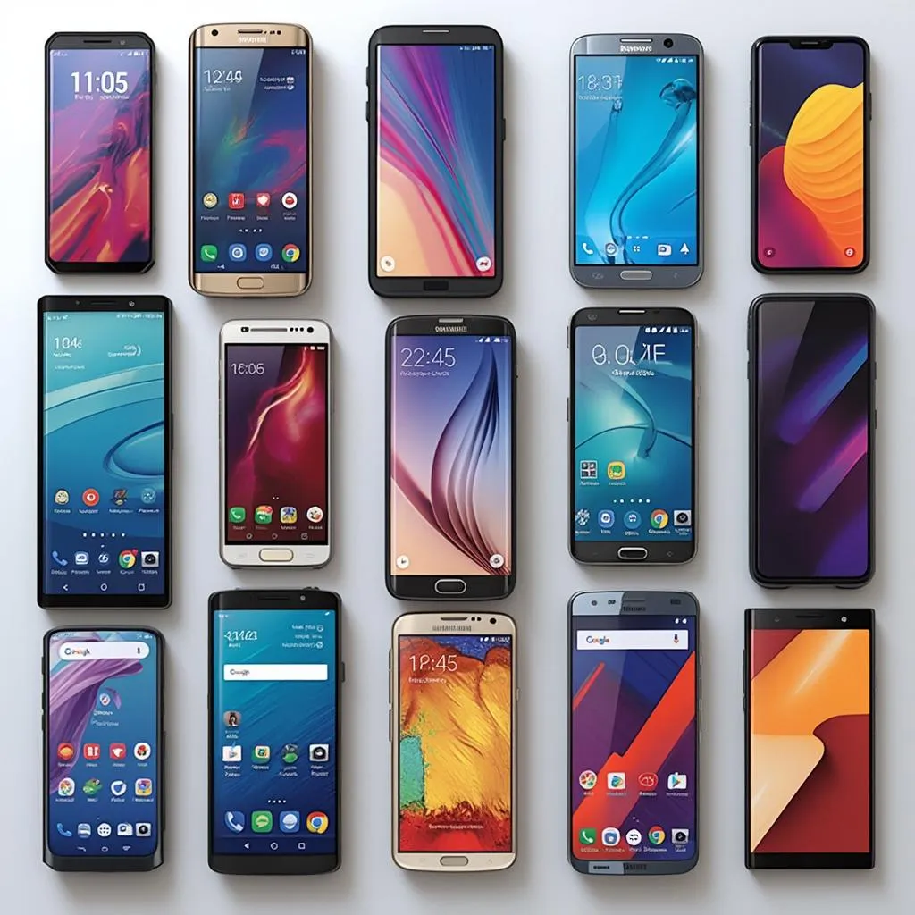 Variedad de Smartphones Modernos